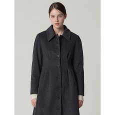 오조크 울 캐시 블렌디드 테이퍼드 롱코트 택가격 170000원