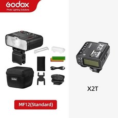 Godox MF12 매크로 플래시 스피드라이트 내장 X TTL 및 컬러 필터 디퓨저 샷용, MF12 add X2T, for Pentax, 러시아