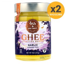 포스앤하트 기버터 갈릭 4th Heart Ghee Butter 255g, 2개