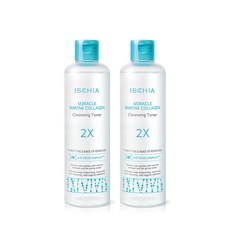 이스키아 미라클 마린 콜라겐 클렌징 토너 투엑스, 2개, 350ml