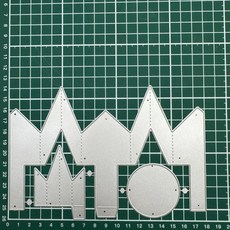 스타 링 금속 절단 다이 스크랩북 카드 만들기 스텐실 엠보싱 공예 장식, 1개