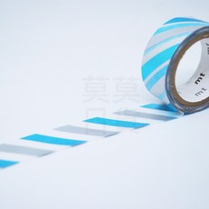 莫莫日貨 全新 日本進口 mt lab 路面店限定 金箔條紋 和紙膠帶 - 藍色金箔, 1個