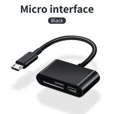 124개 3-In-1 다기능 Type-C-SD 카드 및 TF 카메라 어댑터 리더기 USB 보안 키 지원, 02 3in1 Black1