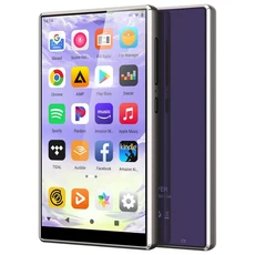 블루투스 와이파이 지원 MP3 플레이어 오일스카이 M501 80GB16GB+64GB 음악 안드로이드 9.0 최대 512GB, 01 보라색, 01 보라색