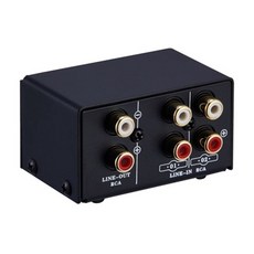 JIBAIHUO HDMI 셀렉터 분배기 스위치 2 입력 1 출력 또는 1 입력 2 출력 o 소스 신호 선택기 스위처 스피커 o 소스 스위처 RCA 인터페이스 손실, 검은 색