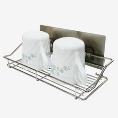 하니395 씽크대 욕실 다용도 스텐 선반 2구걸이 대형jin4+7DNr