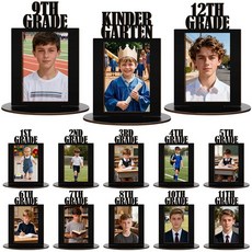 AceOrbit K-12 사진 액자 10.2 x 15.2cm(4 x 6인치) 유치원부터 12학년 사진 프레임 대학원 사진 디스플레이 졸업 파티 용품(블랙), 블랙