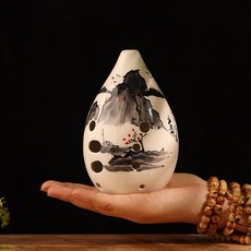 踏古 陶塤十孔 專業滿口塤 演奏塤 成人 初學者 自學入門 民族樂器 熏好聽 好用, F調 墨山水(建議男士或手大選), 1個