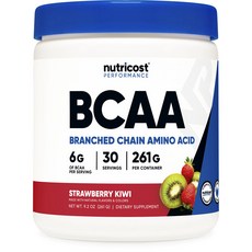 nutricost BCAA支鏈胺基酸粉 草莓奇異果味, 1個, 261克