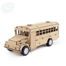 아모리움 조립장난감 DIY 조립 풀백 스쿨버스, 단품