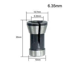 1-3Pcs 6.35mm 8mm 6mm 조각 밀링 커터 액세서리 콜레트 세트 기계 라우터 척, 03 6.35mm