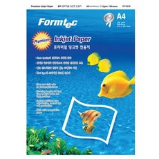 문구사무/컬러잉크젯용지(FP-9570/A4/100매/폼텍)+새론무역Shop, 빠른배송