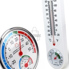 돕스 플라스틱 벽걸이 탁상용 아날로그 실내 사무실 원형 온도계 습도계 온습도계 부착형온습도계 가정용온도습도계, 걸이용 타원형