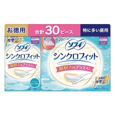 특가상품30피스소피 싱크로핏 특히 많은낮용(10매+대용량20매) 대량 구매 팩 Amazon.co.jp, 1개