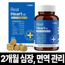 펫생각 리포좀 하트 강아지 심장 영양제 면역 항산화제 헥헥거림 노견 노령견 도움, 1개, 60정