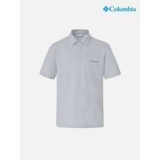 컬럼비아 남성 히든 버튼 포켓 카라티셔츠_라이트그레이(C62-YMD615) 2915424