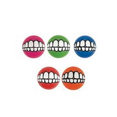 美國 ROGZ 笑笑球-可放零食 創意寵物玩具, 桃紅、綠色、藍色、紅色、橘色, 1個