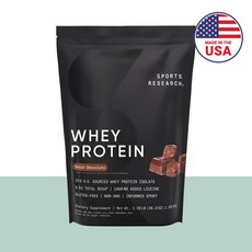 스포츠리서치 웨이 프로틴 아이솔레이트 더치 초콜릿 wpi 분리 유청단백질, 1개, 1.03kg