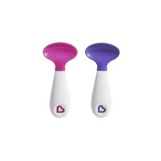 먼치킨 스쿠퍼 유아용스푼, 2개, Pink, Purple