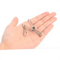 주방 고무장갑 타올 걸레 행주 걸이 스텐 집게 10개