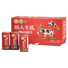 職人保久乳 動物福利認證台灣A級生乳, 24個裝, 200L