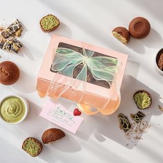 그린잇 선물포장 두바이 쫀득 쿠키 두쫀쿠 6개세트, 6개, 50g