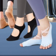 요가 양말 미끄럼방지 필라테스 삭스 발레 홈트 덧신 리본 베이직 유발 토삭스 모음, 리브리움 요가양말 베이직오픈탑 퍼플