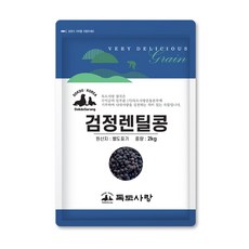 독도사랑 검정렌틸콩 2kg 렌틸콩, 1개