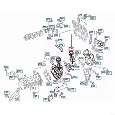 배기 가스 냉각기 6511410369 바이 밸브 연료