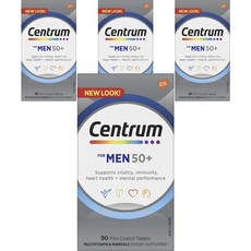 Centrum 善存 50歲以上男性適用綜合維他命膜衣錠, 4罐, 90顆
