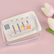 신라Pick 투명 뚜껑비누각 세면대비누받침대