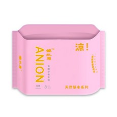 鐵桃者草本抑菌衛生棉 棉柔表層 透氣底膜 獨立包裝 多種尺寸選擇, 1個, 8個裝, 日用