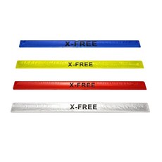 反光條捲尺 綁腿帶 束褲帶 腕帶 腳環 手環 反光帶 束褲管 手臂反光條 反光手腕帶 腳踝警示條 警示綁腿, 隨機出貨, 1個