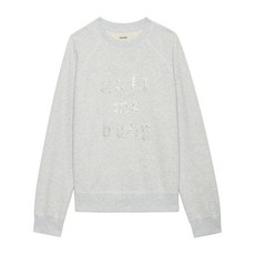 쟈딕앤볼테르 라인스톤 장식 스웨트셔츠