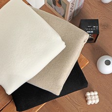 패션스타트 겨울 자켓 코트 가방 만들기 울 혼방 블렌드 모직 솔리드 무지 노엘 원단 천, 1개, 03) 클래식블랙