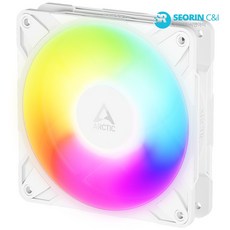 ARCTIC P12 Pro ARGB 리버스 화이트 1팩, 1개