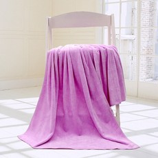 HARANG 비치 가운 수영 타월 해변 서핑 다이빙 워터파크 다이빙 물놀이 코튼 대형 타올, 80x180cm, 퍼플, 1개