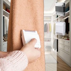 보풀제거기 스웨터 코트 양면 분리형 옷 옷감보호, 블랙