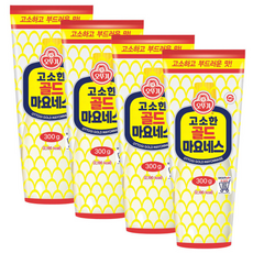 오뚜기 고소한 골드 마요네스 마요네즈 입, 4개, 300g