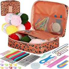 크로 셰 뜨개질 후크 키트 부드러운 도자기 손잡이 뜨개질 바늘 수제 공예 원사 크로 셰 뜨개질 키트 DIY 스카프 장갑에 대한 편안한 그립, [03] C10, C10