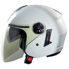 GP-5 233 繽紛馬卡龍色系安全帽 素色 導風孔設計 內墨鏡 DOT認證 雙鏡片, 珍珠白