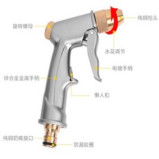 台灣現貨短嘴 長嘴槍 純銅增壓澆花 刷洗車高壓水槍噴槍頭 洗車水槍 高壓清洗水槍 家車兩用清潔用品【SV6997】BO, 短嘴槍