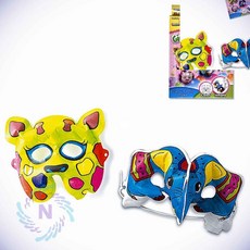 색칠풍선 마스크 2종세트 귀여운마스크 어린이마스크