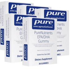 퓨어인캡슐레이션 오메가3 EPA DHA 구미 젤리 레몬라임맛 Pure Encapsulations PureNutrients Gummy, 5개, 36정