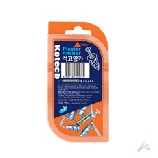 코텍 석고보드 전용 앙카 나사못 벽면 액자 시계 고정 부속 벽면고정 석고보드피스 석고앙카