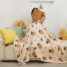 보들보들 따뜻한 극세사담요 휴대용 블랭킷 1+1