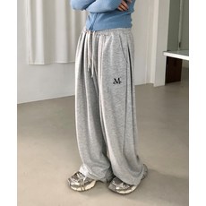 MUCENT 시그니처 4 핀턱 와이드 스웻 팬츠 (2컬러)