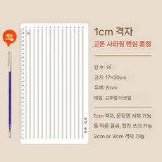 줄긋기 가이드 자 라인 연습 그리기 일자 서예 노트 직선, 1. 1cm+사라지는 펜