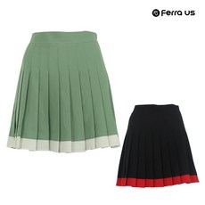 페라어스 여성 큐리 배색주름 골프스커트 ASYE4177M2