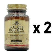 Solgar 솔가 엽산 메타폴린 1000mcg 타블렛 120정 2개